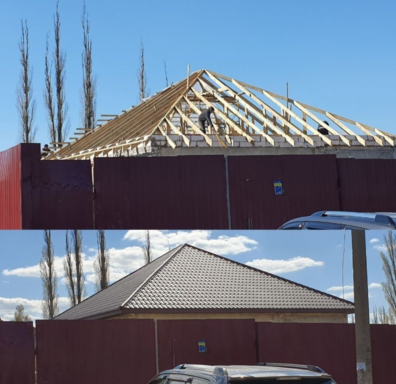 Монтаж мансарди Полтава – будівництво мансардного поверху, покрівля металочерепицею